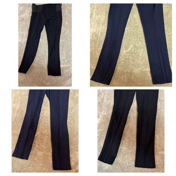 Lafayette 148 New York Stirrup Pants High Waist Petite Women’s PS Blue & Black - Picture 5 of 6